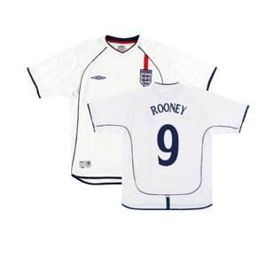 England 2001-03 Home Shirt (2XL) (Good) (ROONEY 9)_0