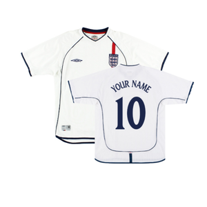 England 2001-03 Home Shirt (2XL) (Good) (Your Name)_0