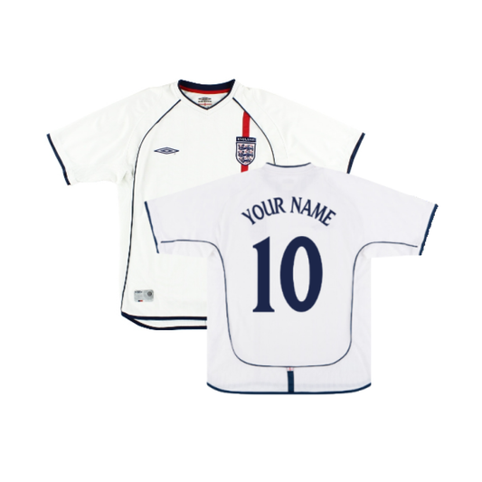 England 2001-03 Home Shirt (XL) (Excellent) (Your Name)_0