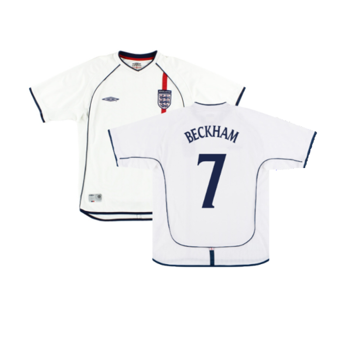 England 2001-03 Home Shirt (XL) (Fair) (BECKHAM 7)