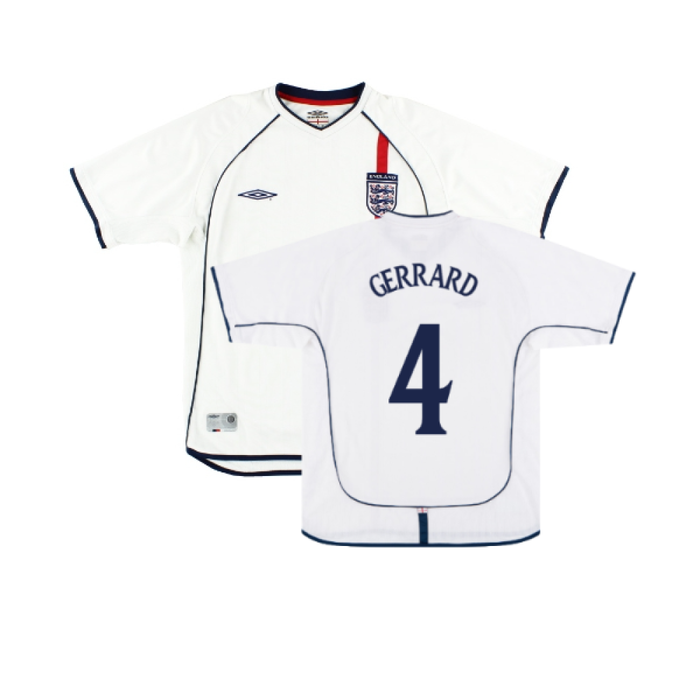 England 2001-03 Home Shirt (XL) (Good) (GERRARD 4)