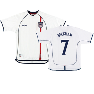England 2001-03 Home Shirt (XL) (Very Good) (Beckham 7)_0