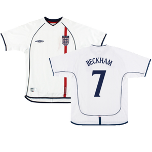 England 2001-03 Home Shirt (XXL) (Good) (BECKHAM 7)_0