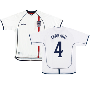 England 2001-03 Home Shirt (XXL) (Good) (GERRARD 4)_0