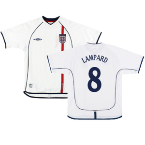 England 2001-03 Home Shirt (XXL) (Good) (LAMPARD 8)_0