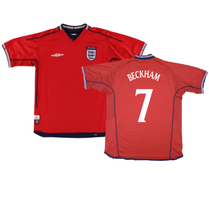 England 2002-04 Away Shirt ((Excellent) XL) (Beckham 7)