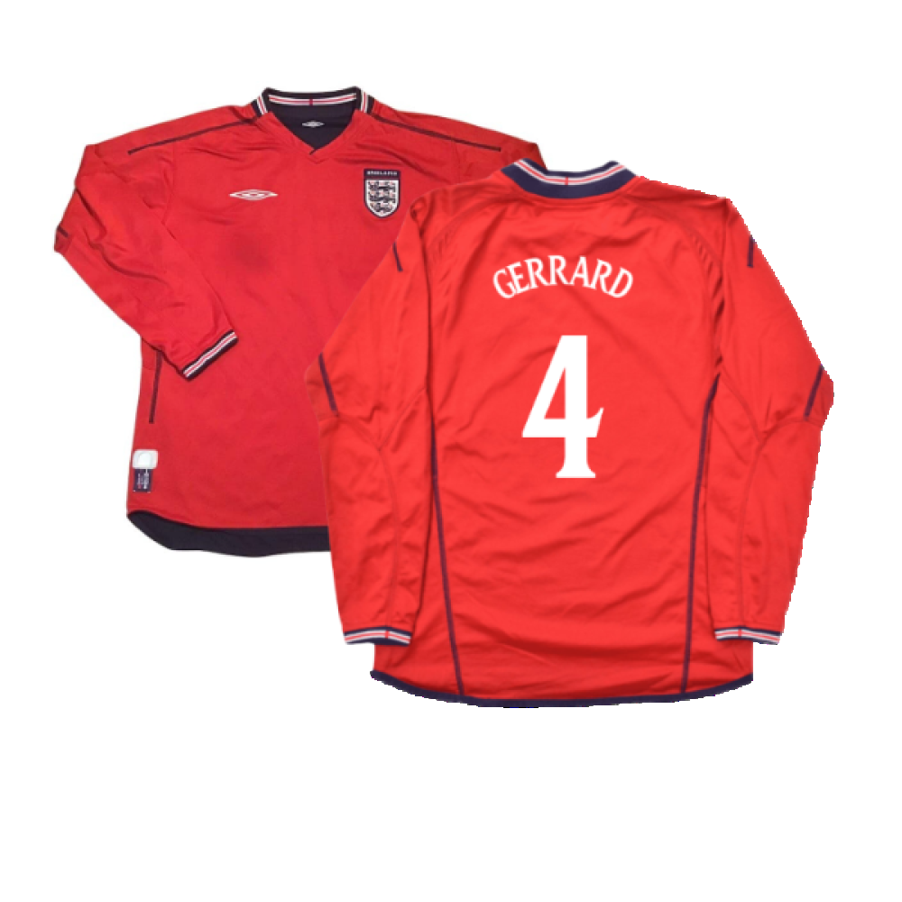 ウェア Steven Gerrard 2002-04 England Away Steven Gerrard 2002-04 England Away 【公式通販】