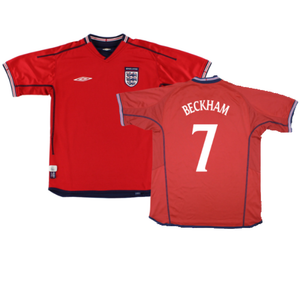 England 2002-04 Away Shirt (Very Good) (Beckham 7)_0