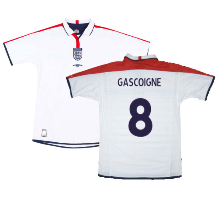 England 2003-05 Home Shirt (L) (Good) (GASCOIGNE 8)