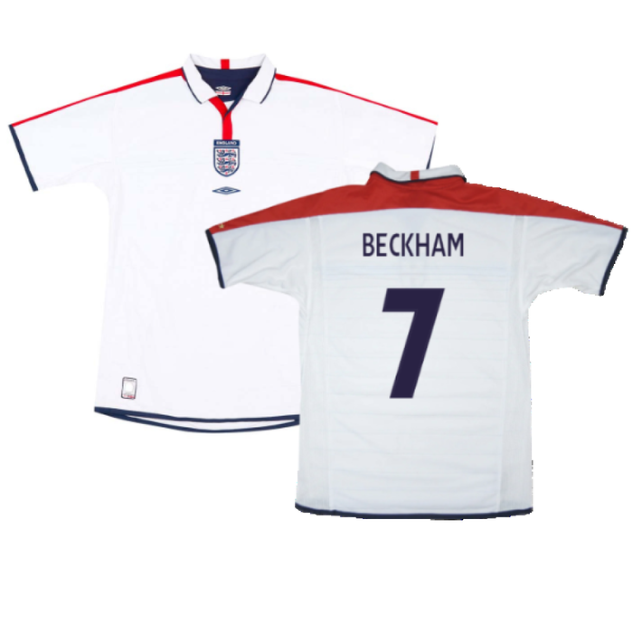 England 2003-05 Home Shirt (L) (Very Good) (BECKHAM 7)