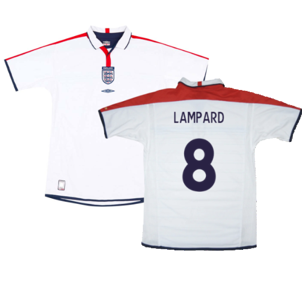 England 2003-05 Home Shirt (L) (Very Good) (LAMPARD 8)_0