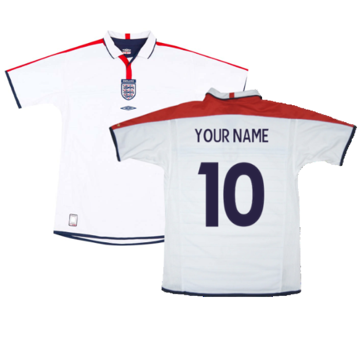 England 2003-05 Home Shirt (L) (Very Good) (Your Name)