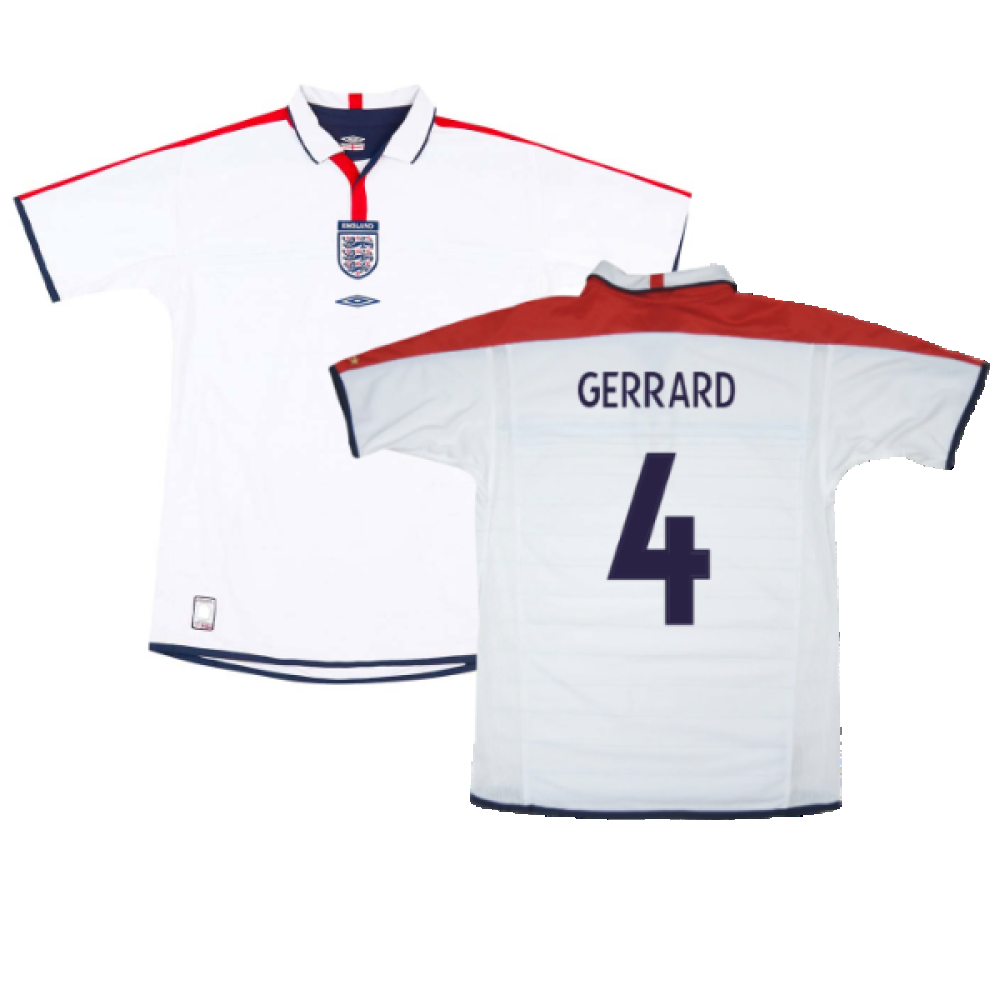 England 2003-05 Home Shirt (M) (Very Good) (GERRARD 4)_0