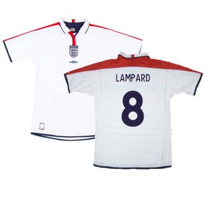 England 2003-05 Home Shirt (XL) (Excellent) (LAMPARD 8)_0