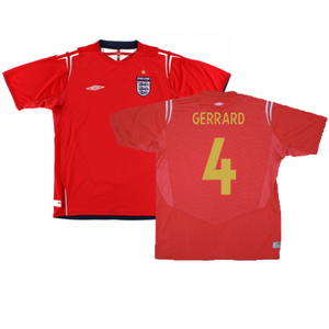 England 2004-06 Away Football Shirt (Excellent) (GERRARD 4)_0