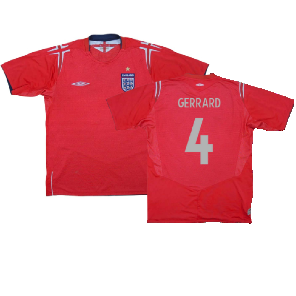England 2004-06 Away Shirt (S) (Excellent) (GERRARD 4)_0