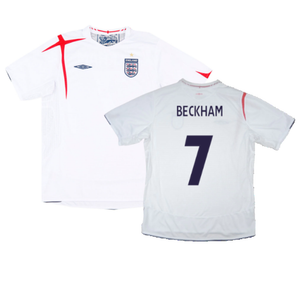 England 2005-07 Home Shirt (M) (Excellent) (BECKHAM 7)_0