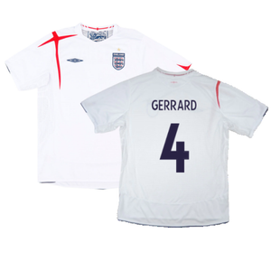 England 2005-07 Home Shirt (M) (Excellent) (GERRARD 4)_0