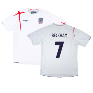 England 2005-07 Home Shirt (M) (Very Good) (BECKHAM 7)_0