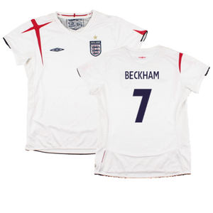 England 2005-07 Home Shirt (Womens 12) (Good) (BECKHAM 7)_0