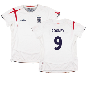 England 2005-07 Home Shirt (Womens 12) (Good) (ROONEY 9)_0