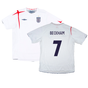 England 2005-07 Home Shirt (XL) (Excellent) (BECKHAM 7)_0