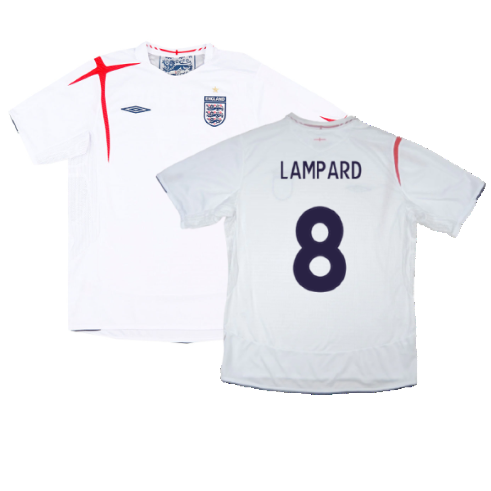 England 2005-07 Home Shirt (XL) (Mint) (LAMPARD 8)_0