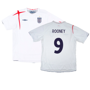 England 2005-07 Home Shirt (XL) (Mint) (ROONEY 9)_0