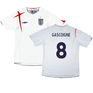 England 2005-2007 Home Shirt (M) (Excellent) (Excellent) (GASCOIGNE 8)_0