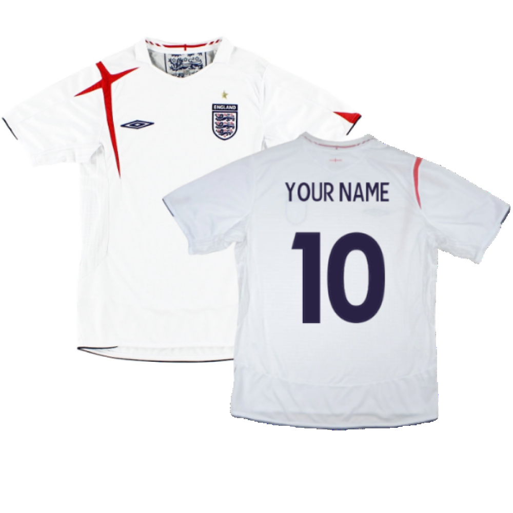 England 2005-2007 Home Shirt (M) (Excellent) (Excellent) (Your Name)_0