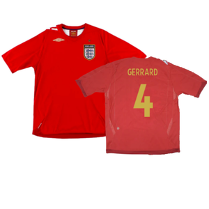 England 2006-08 Away Shirt (Very Good) (GERRARD 4)_0