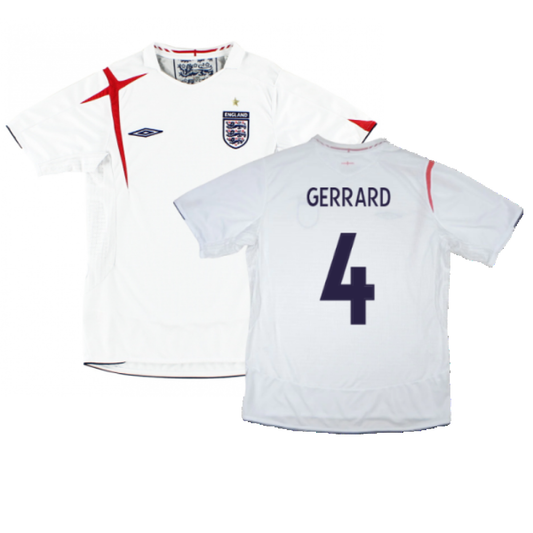 England 2006-08 Home Shirt (XL) (Good) (GERRARD 4)_0