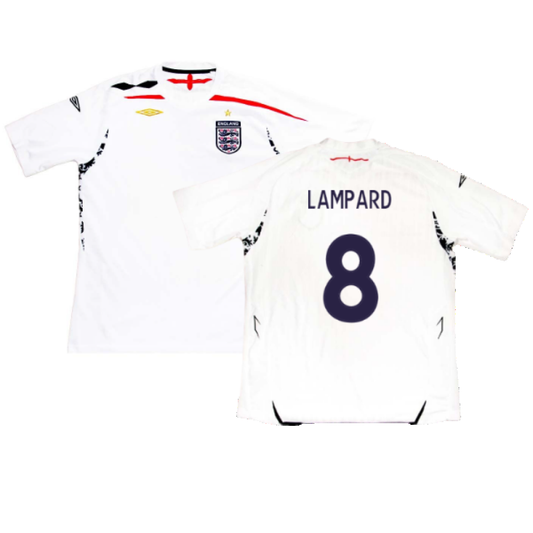 England 2007-09 Home Shirt (2XL) (Excellent) (LAMPARD 8)_0