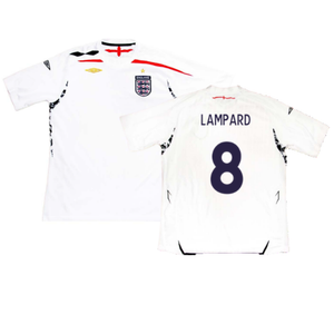 England 2007-09 Home Shirt (Excellent) (LAMPARD 8)_0