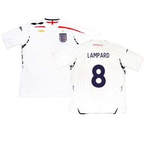 England 2007-09 Home Shirt (L) (Very Good) (LAMPARD 8)_0