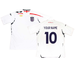 England 2007-09 Home Shirt (M) (Fair) (Your Name)_0