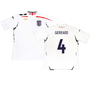 England 2007-09 Home Shirt (Very Good) (GERRARD 4)_0