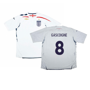 England 2007-09 Home Shirt (XL Boys) (Excellent) (GASCOIGNE 8)_0