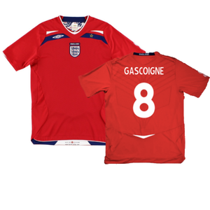 England 2008-10 Away Shirt (Excellent) (GASCOIGNE 8)_0