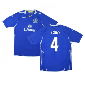 Everton 2007-08 Home Shirt ((Excellent) S) (Yobo 4)_0