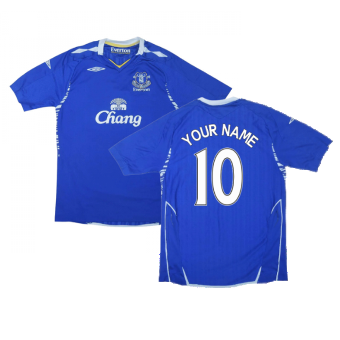 Everton 2007-08 Home Shirt ((Excellent) S) (Your Name)