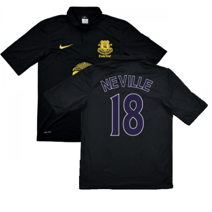 Everton 2012-13 Away Shirt Size Medium ((Excellent) M) (Neville 18)