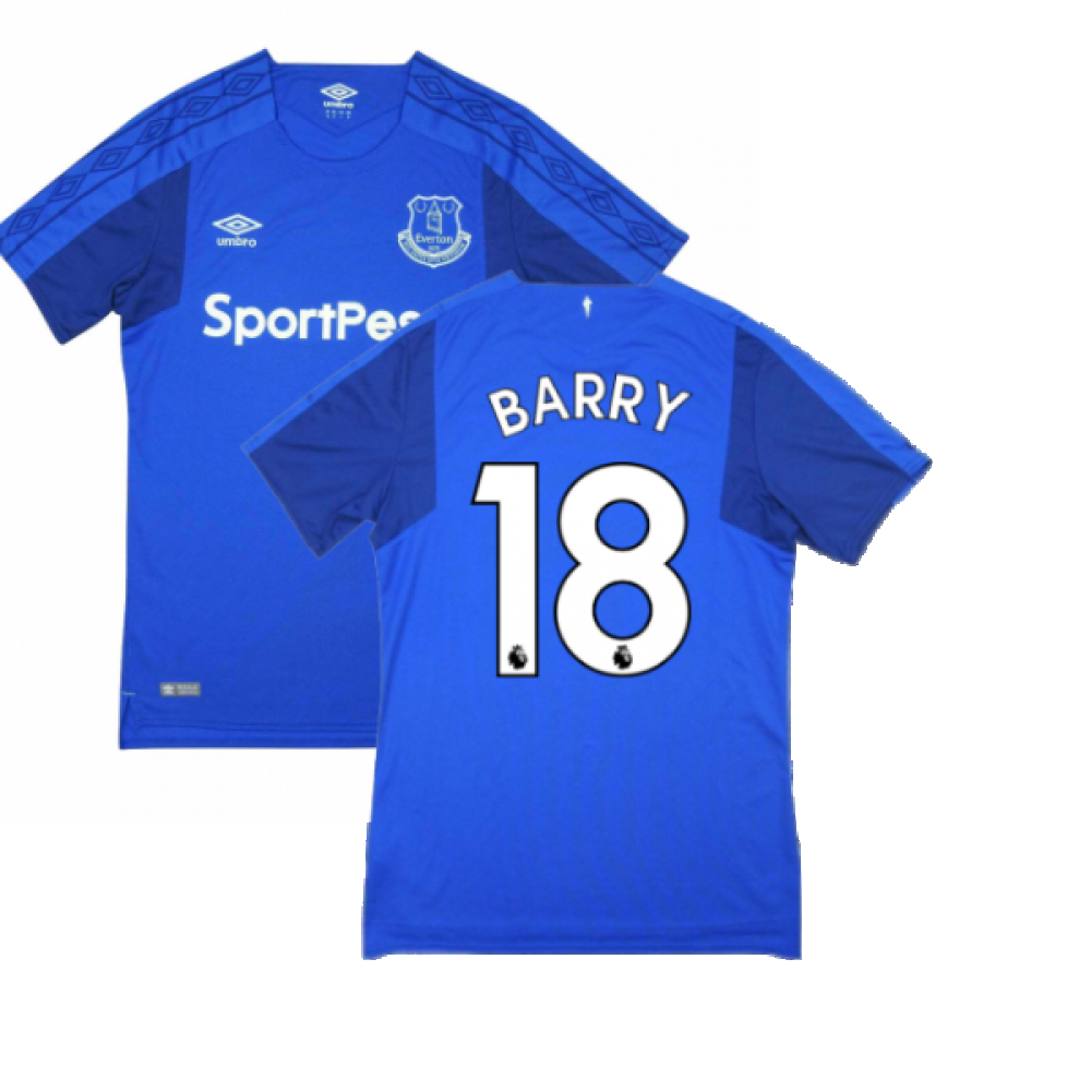 Everton 2017-18 Home Shirt (Good Condition) (L) (Barry 18)_0