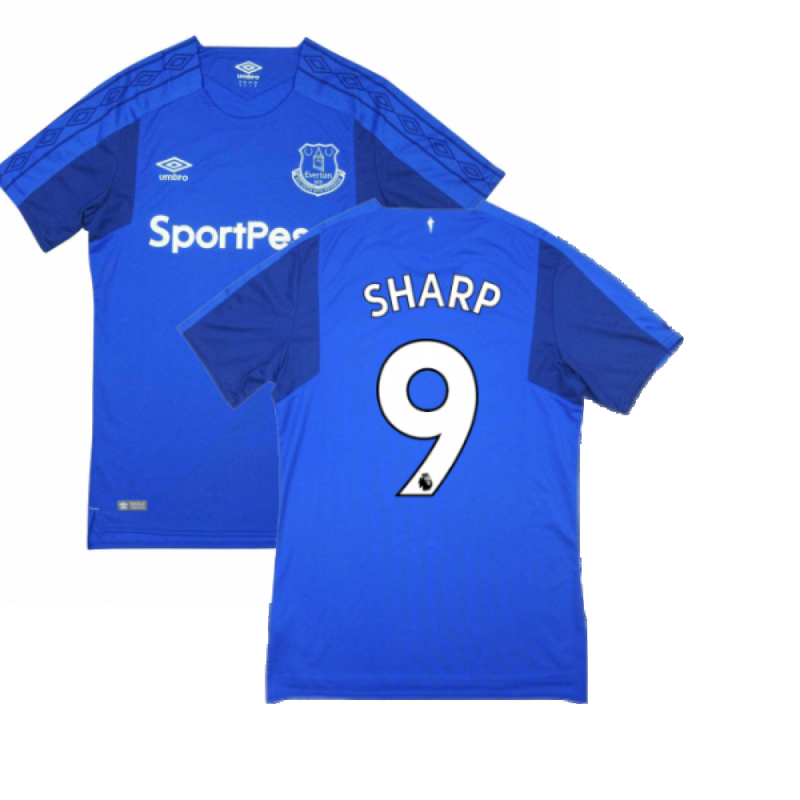 Everton 2017-18 Home Shirt (Good Condition) (L) (Sharp 9)_0