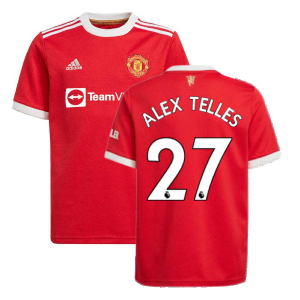 Man Utd 2021-2022 Home Shirt (Kids) (ALEX TELLES 27) – Classic