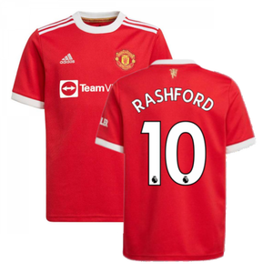 Man Utd 2021-2022 Home Shirt (Kids) (RASHFORD 10)_0