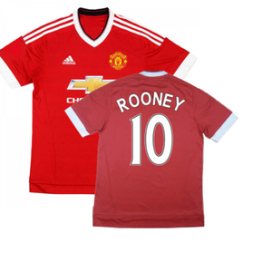 Manchester United 2015-16 Home Shirt ((Good) XS) (Rooney 10)_0