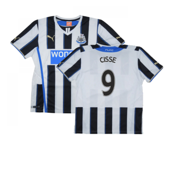 Newcastle United 2013-14 Home Shirt ((Excellent) XXL) (Cisse 9)