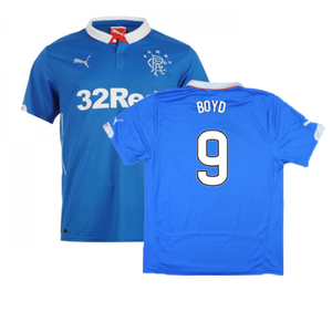 Rangers 2014-15 Home Shirt ((Excellent) L) (Boyd 9)_0