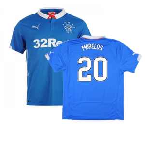 Rangers 2014-15 Home Shirt ((Excellent) L) (MORELOS 20)_0